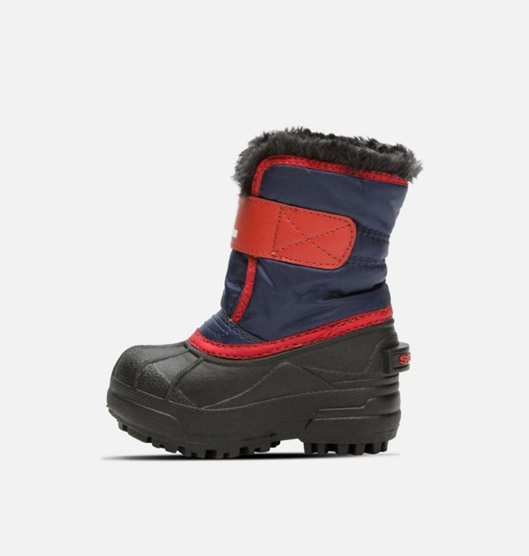 Kids Snow Boots Navy/Red - Sorel Toddler Commander™ - 619704-SUN